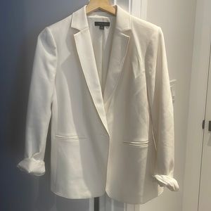 Ann Taylor cream/white blazer